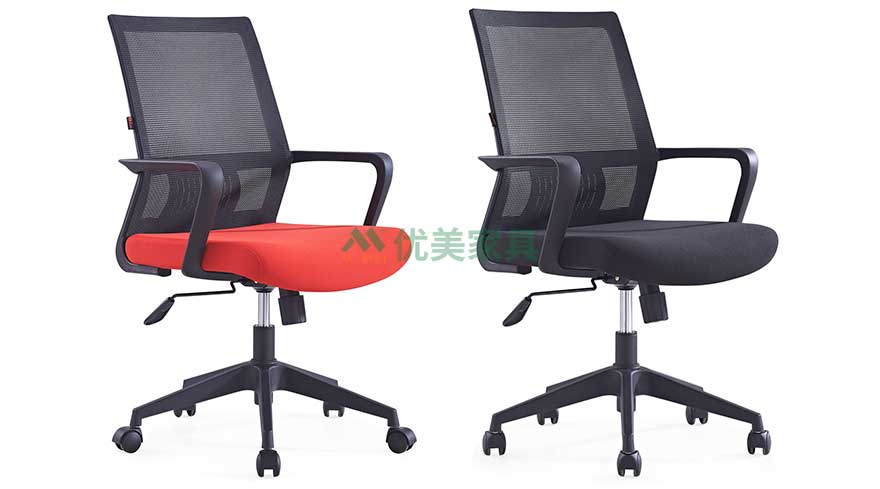 网布办公椅-K2-604 红色 可升降