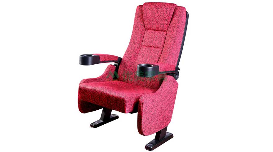 礼堂椅LTY-007钢木系列红色
