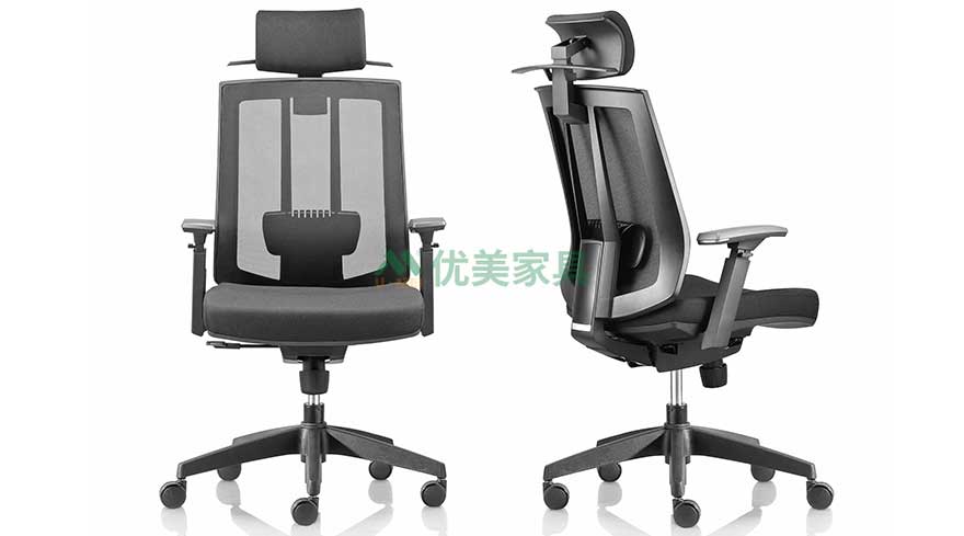 网布办公椅-ZM-T24高背带衣架款